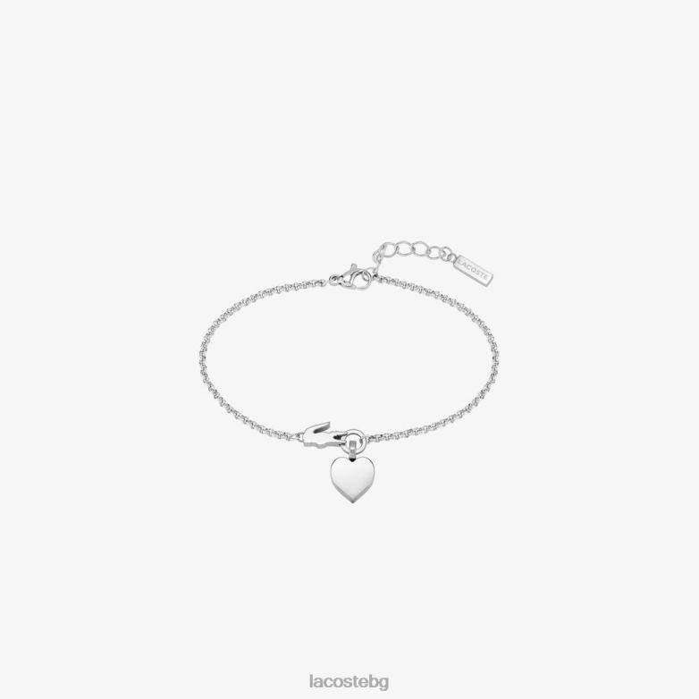 Жени Lacoste сребро обичам моята крокодилна гривна бижута XTV622908