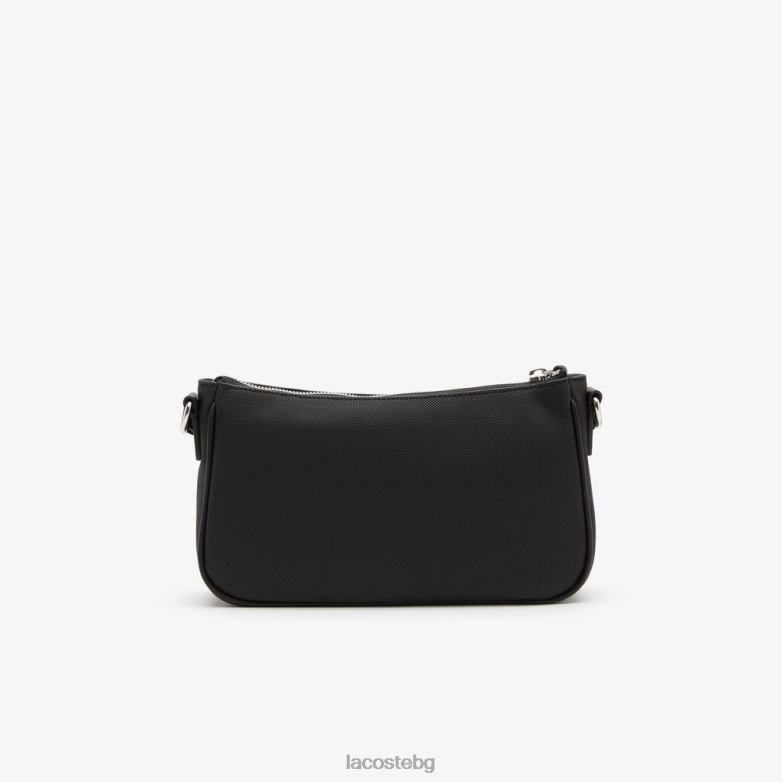 Жени Lacoste черен регулируема чанта през рамо през рамо чанти и кожени изделия XTV622799
