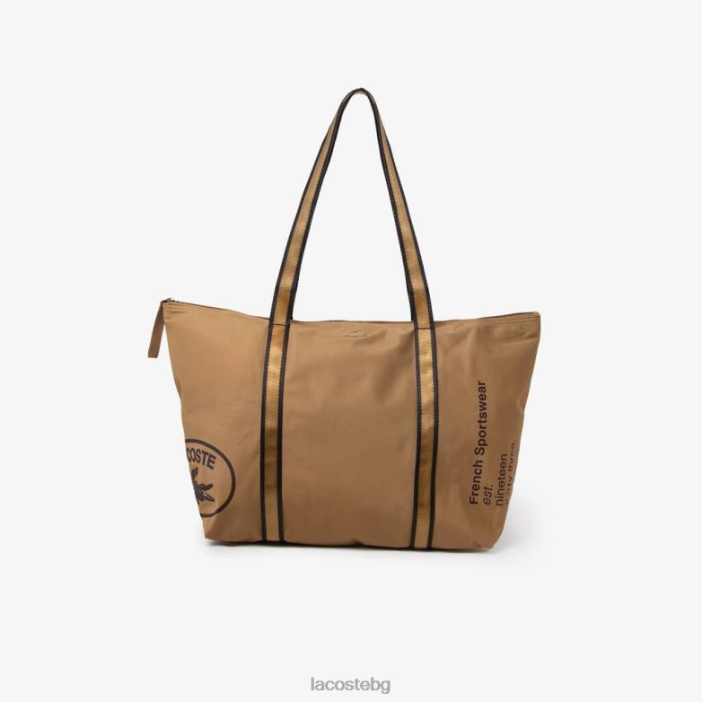 Жени Lacoste листен ноар сгъваема пазарска чанта чанти и кожени изделия XTV622826