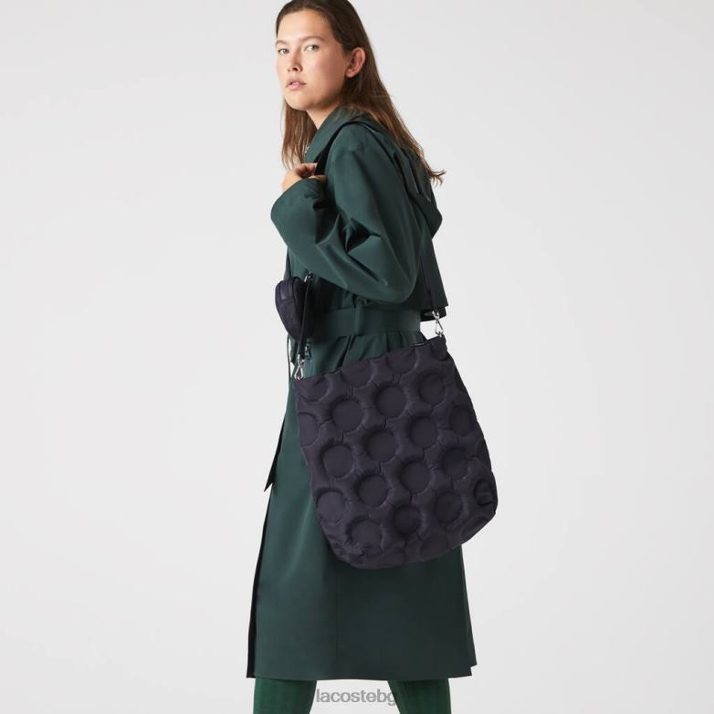 Жени Lacoste абимес подплатена чанта с ефект на топка за голф чанти и кожени изделия XTV622872