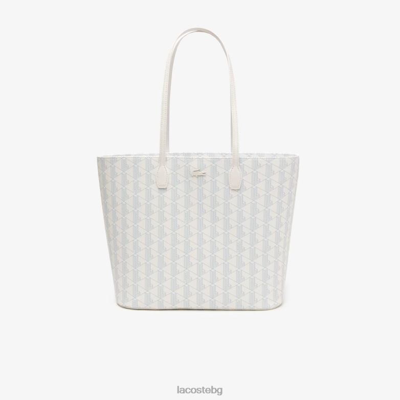 Жени Lacoste монофаринова панорама чантичка с монограм чанти и кожени изделия XTV622785