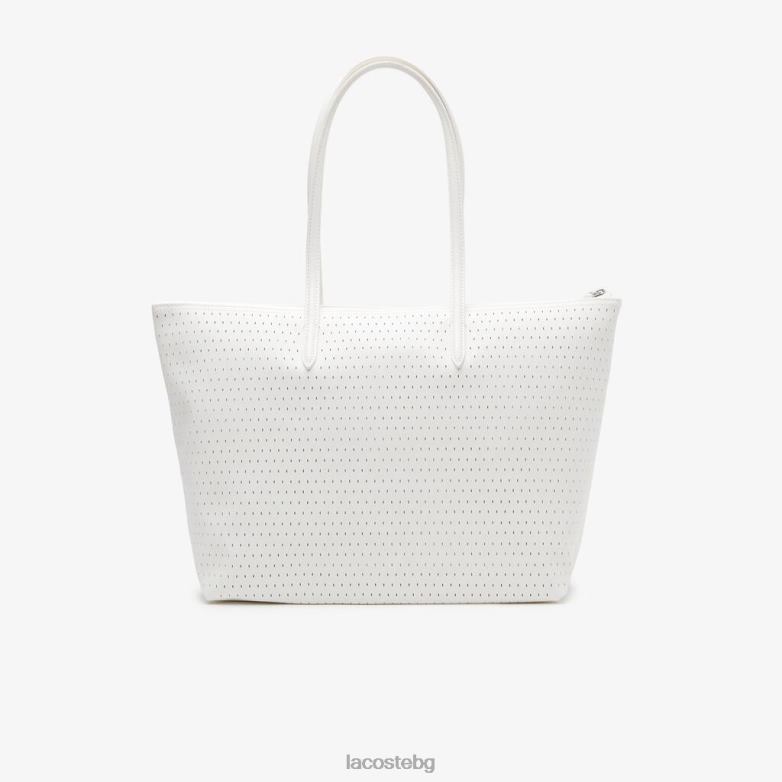 Жени Lacoste фарин l.12.12 голяма перфорирана чантичка чанти и кожени изделия XTV622761