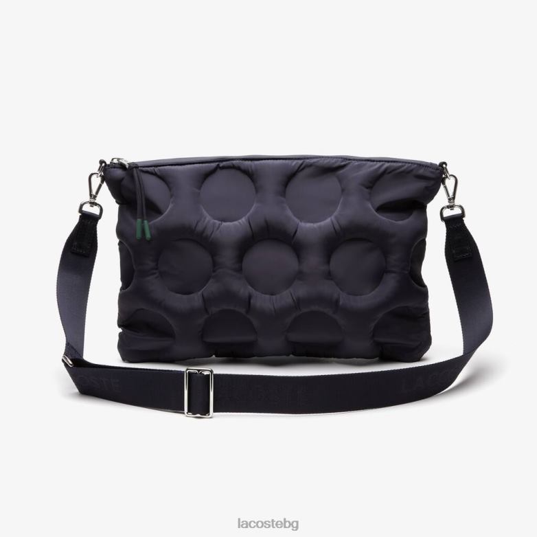 Жени Lacoste абимес подплатена кросоувър чанта с ефект на топка за голф чанти и кожени изделия XTV622866