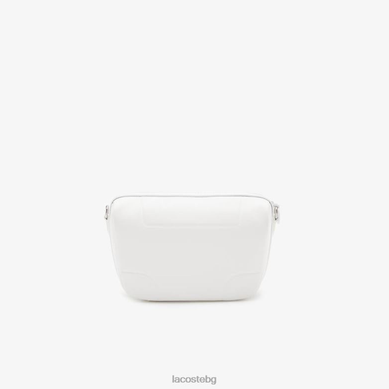 Жени Lacoste blanc sinople blanc маркова кросоувър чанта с презрамка чанти и кожени изделия XTV622881