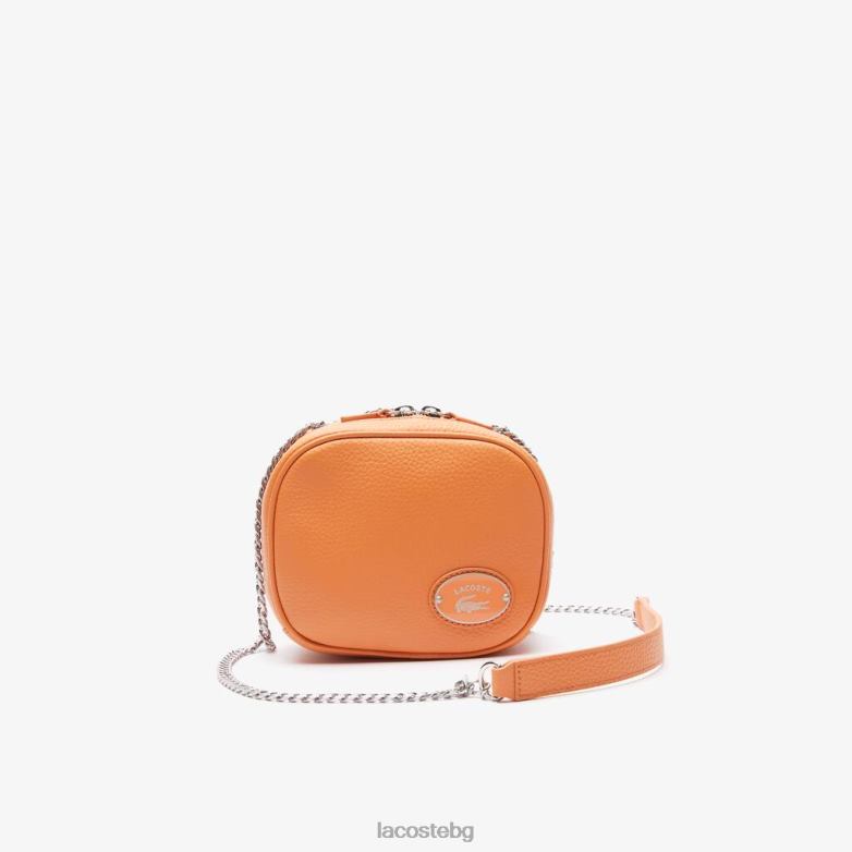 Жени Lacoste poterie кросоувър чанта от малка зърнеста кожа чанти и кожени изделия XTV622854