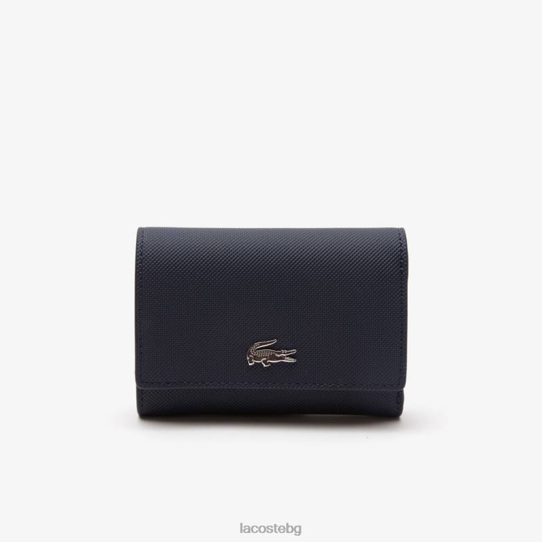 Жени Lacoste морски 166 руж преден портфейл anna snap чанти и кожени изделия XTV622815