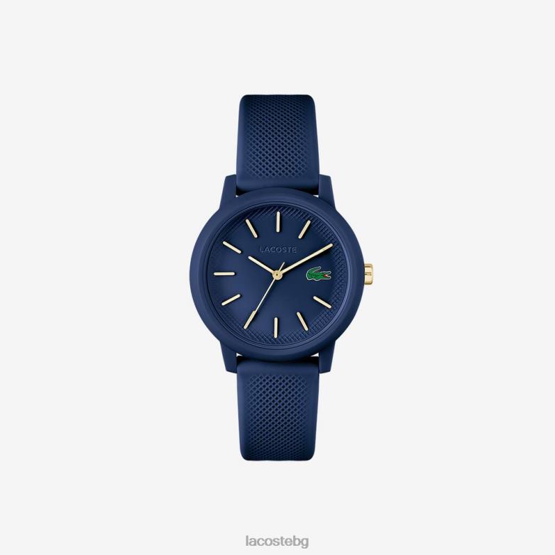 Жени Lacoste син 12.12 часовник със синя силиконова каишка аксесоари XTV622901
