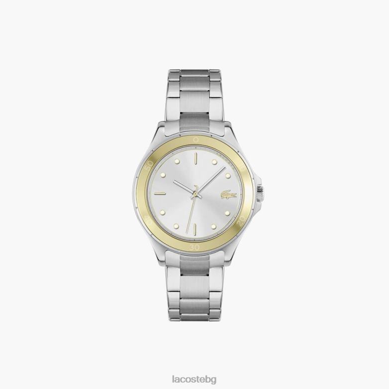 Жени Lacoste сиво часовник от неръждаема стомана с 3 стрелки аксесоари XTV622918