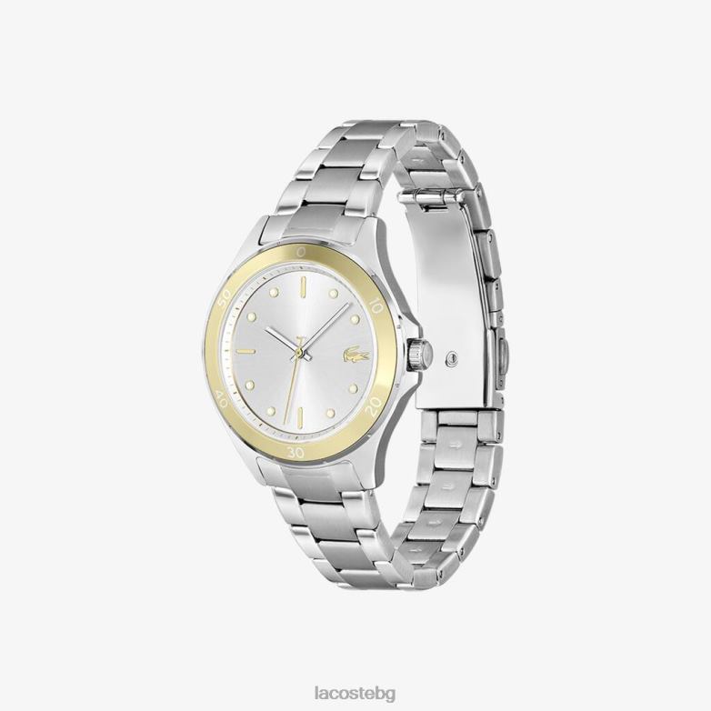 Жени Lacoste сиво часовник от неръждаема стомана с 3 стрелки аксесоари XTV622918