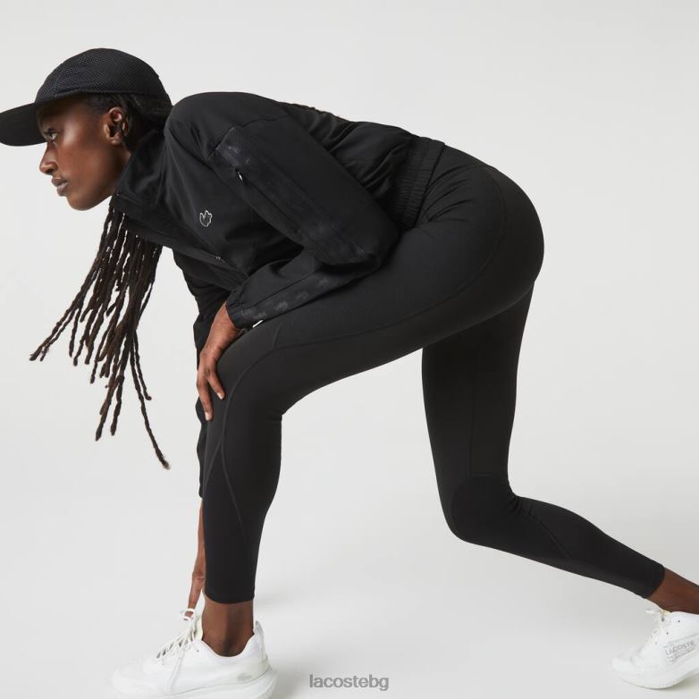 Жени Lacoste черен спортни плетени клинове с цветен блок облекло XTV622531