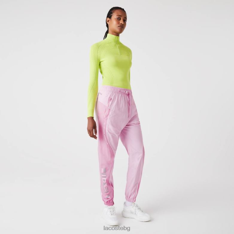 Жени Lacoste розово панталони с морски принт облекло XTV622555