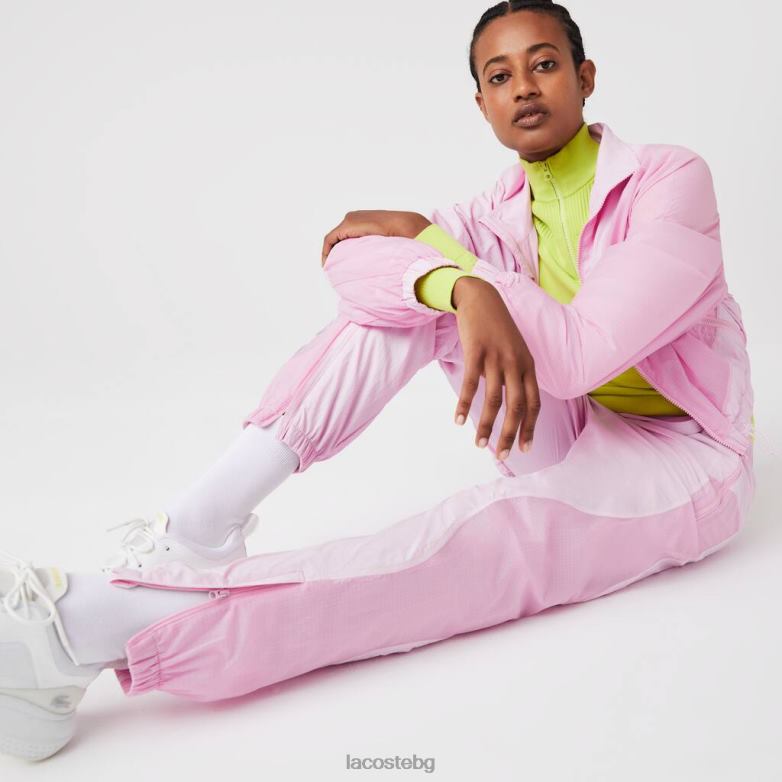 Жени Lacoste розово панталони с морски принт облекло XTV622555