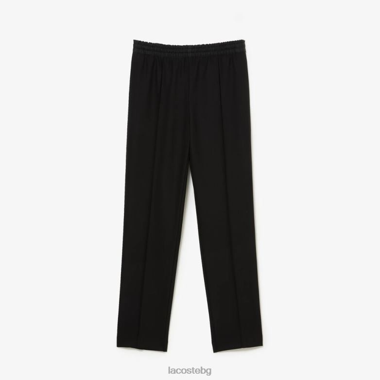 Жени Lacoste черен леки панталони от вълнена смес облекло XTV622648