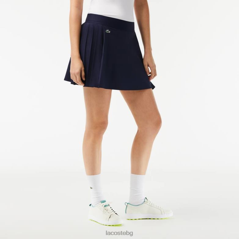 Жени Lacoste тъмносин спортна вградена къса голф пола облекло XTV622420