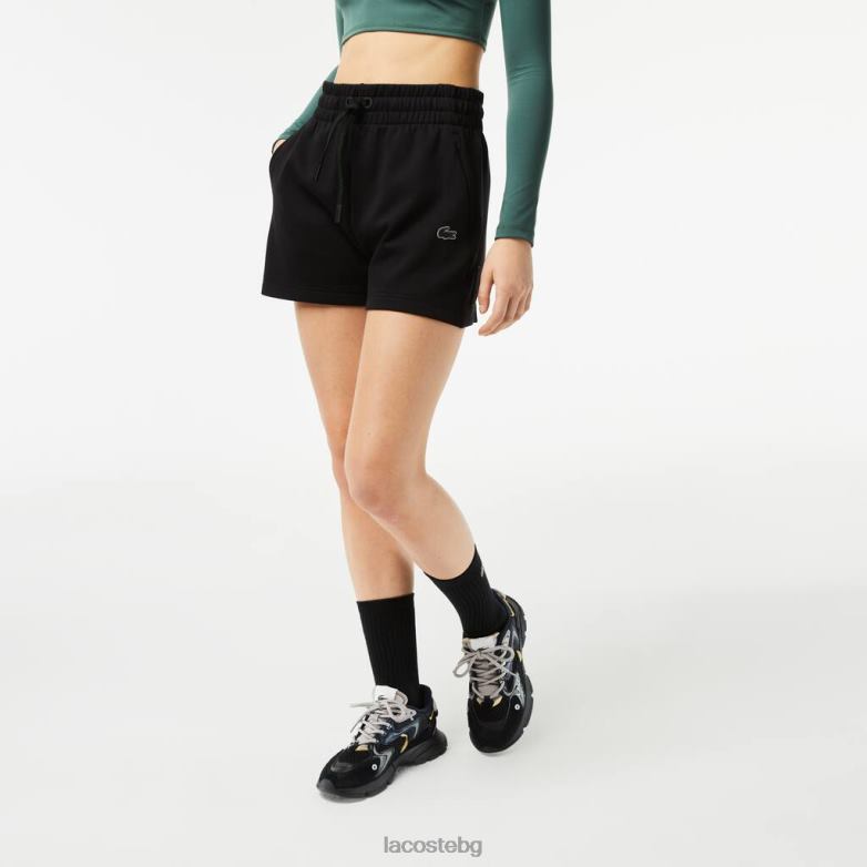 Жени Lacoste черен обикновени шорти облекло XTV622446