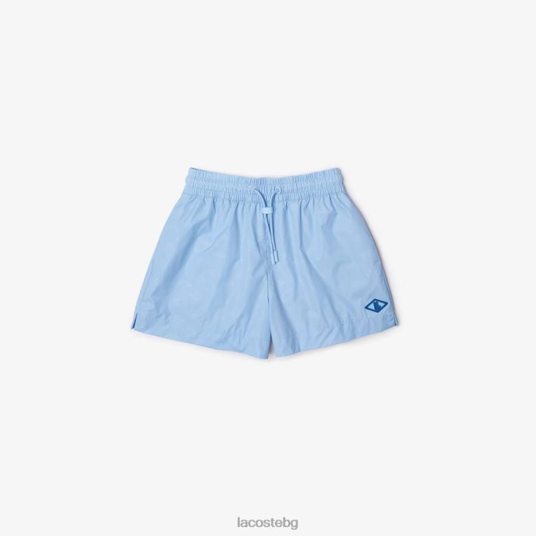Жени Lacoste син шорти с принт на монограм облекло XTV622458