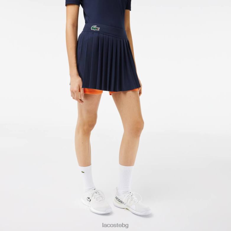 Жени Lacoste синьо/оранжево спортна пола miami open edition облекло XTV622423