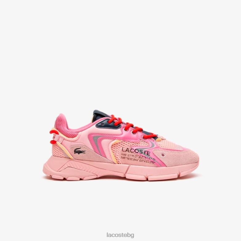 Жени Lacoste розово l003 нео текстилни кецове обувки XTV622677