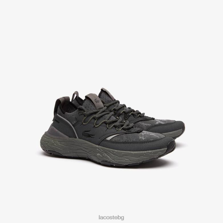 Жени Lacoste черен re-comfort синтетични и текстилни маратонки в тон обувки XTV622735