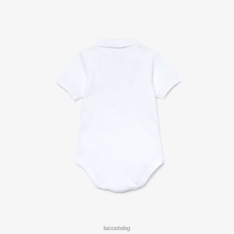 деца Lacoste бяло Комплект кутия за пике от органичен памук облекло XTV622988