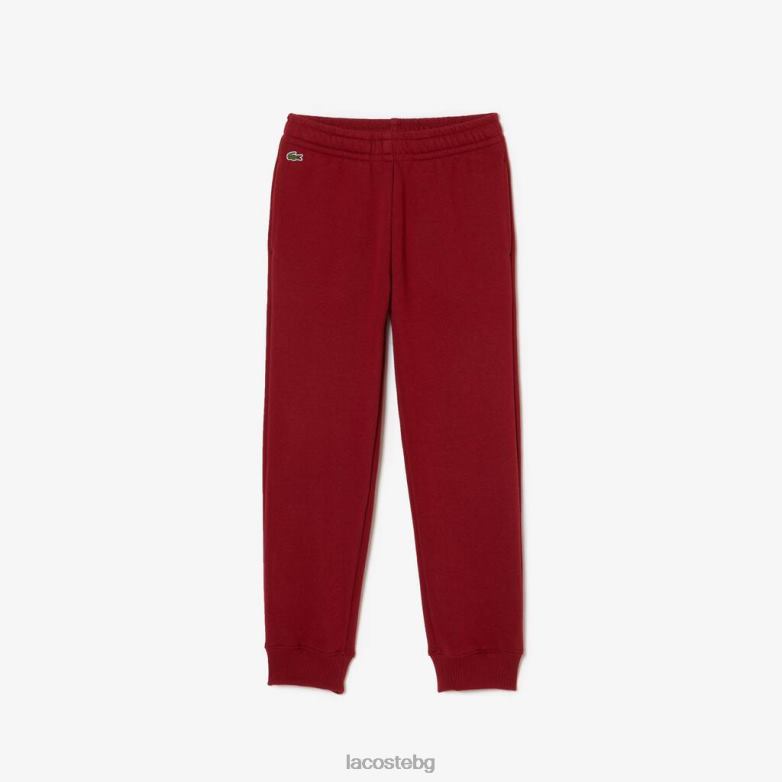 деца Lacoste бордо панталони colorblock облекло XTV623199