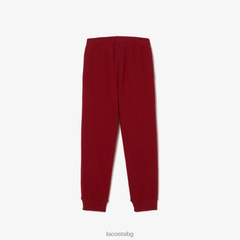деца Lacoste бордо панталони colorblock облекло XTV623199