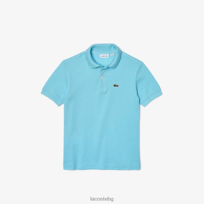 деца Lacoste син редовно прилепнало пети пике поло облекло XTV623117