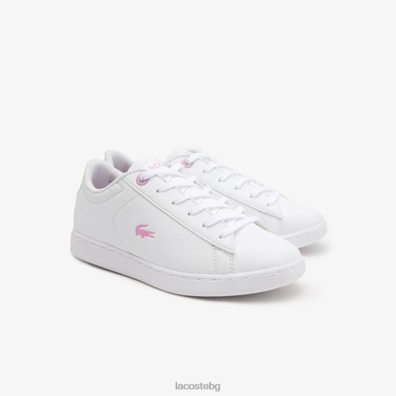деца Lacoste бяло синтетични маратонки carnaby обувки XTV623114