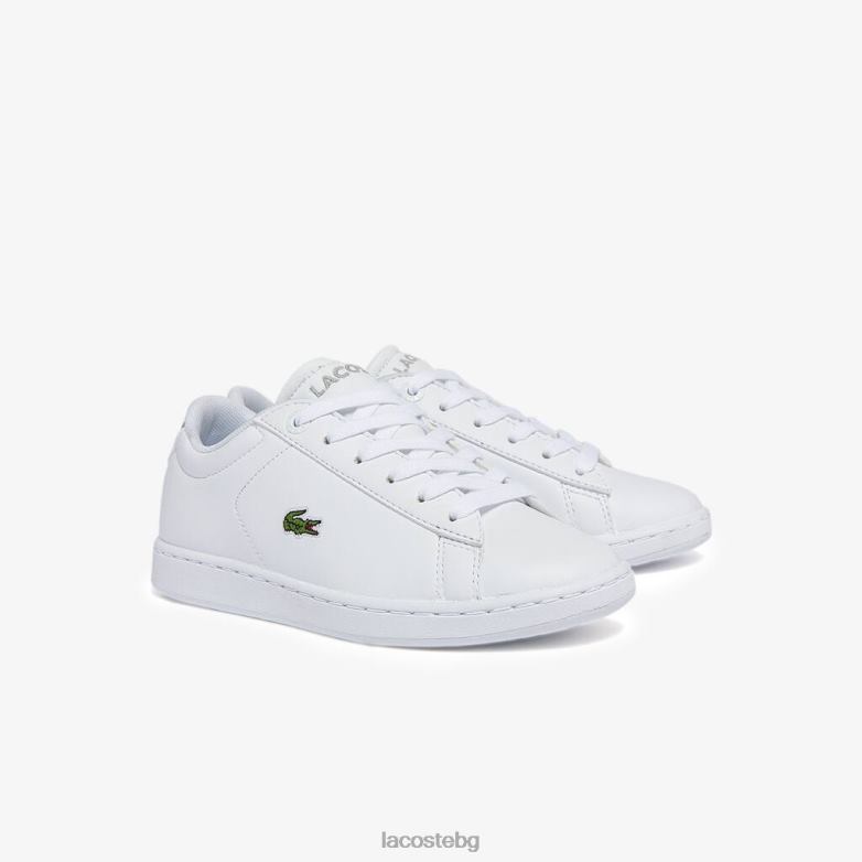 деца Lacoste бяло carnaby evo bl синтетични маратонки обувки XTV623226
