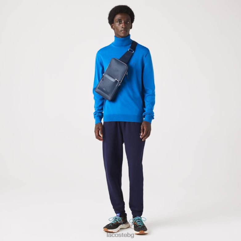 мъже Lacoste морски 166 аржентински удобна кожена чанта chantaco чанти и кожени изделия XTV622015