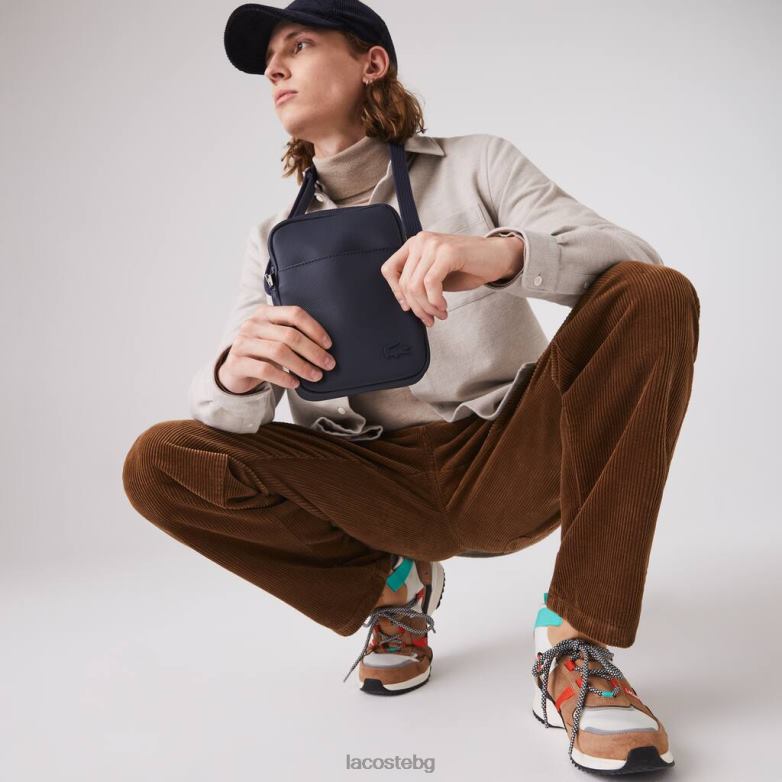 мъже Lacoste черен класическа вертикална чанта с цип Petit Pique чанти и кожени изделия XTV622024