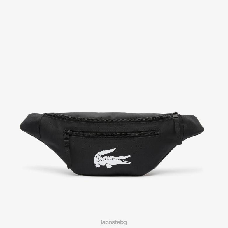 мъже Lacoste черен чанта за колан от рециклирани влакна чанти и кожени изделия XTV622007