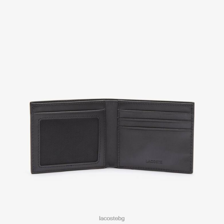 мъже Lacoste черен кожена касичка Fitzgerald чанти и кожени изделия XTV622029