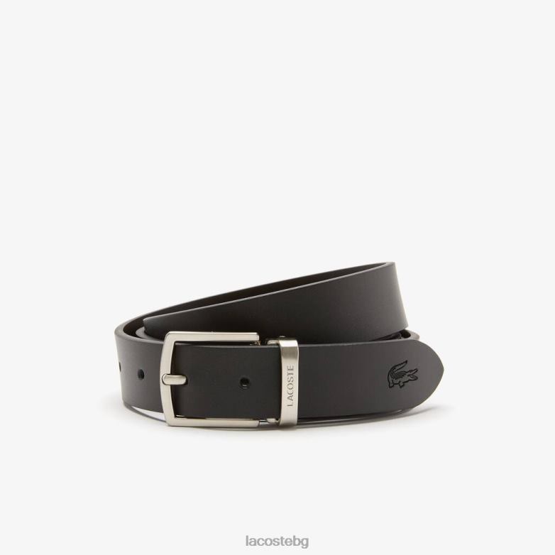 мъже Lacoste ноар марон подаръчен комплект колан с игла и плоска катарама чанти и кожени изделия XTV622112