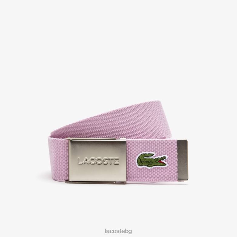 мъже Lacoste албиция тъкан колан с гравирана катарама чанти и кожени изделия XTV622116