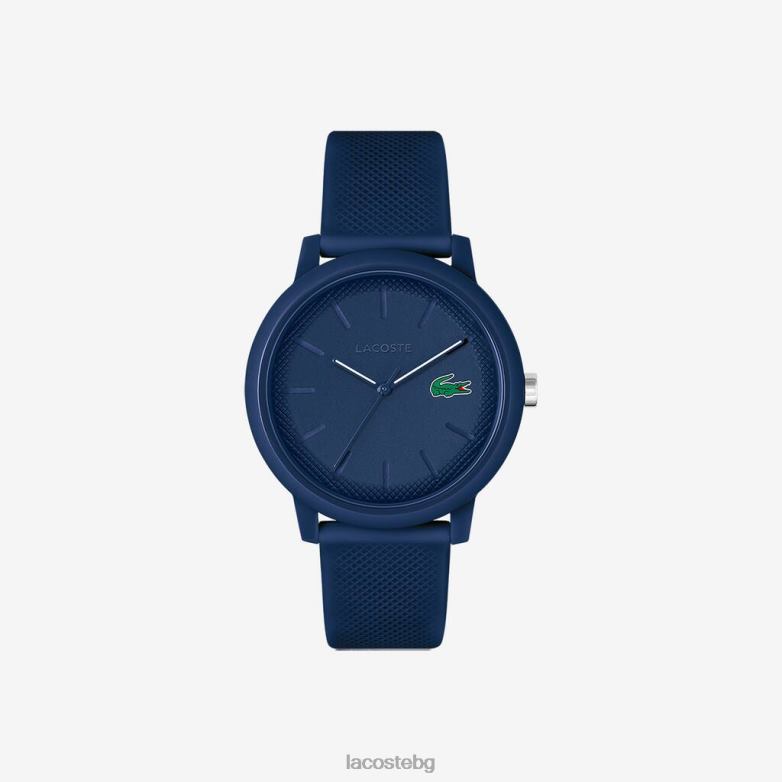 мъже Lacoste син 12.12 часовник със синя силиконова каишка аксесоари XTV622204