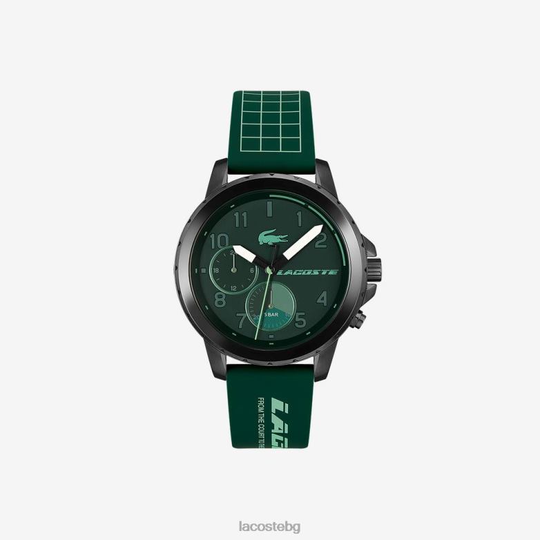 мъже Lacoste зелено мултифункционален зелен силиконов часовник endurance аксесоари XTV622210