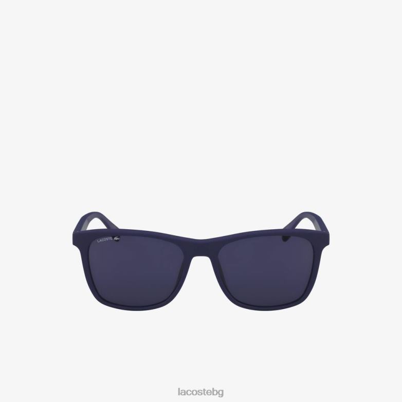 мъже Lacoste син модифициран правоъгълник l.12.12 премиум слънчеви очила аксесоари XTV621928
