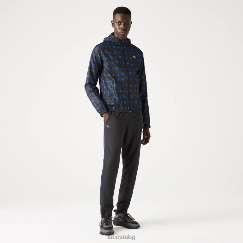 мъже Lacoste черно/синьо спортен тенис анцуг облекло XTV621195