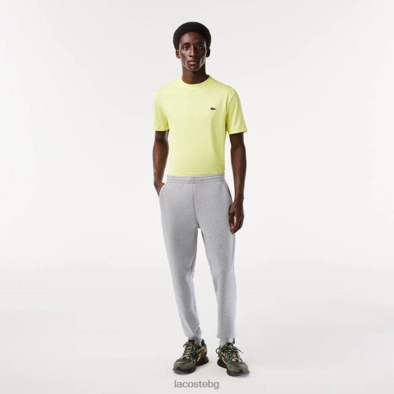 мъже Lacoste сив chine прилепнали панталони от анцуг от смесен памук облекло XTV621006