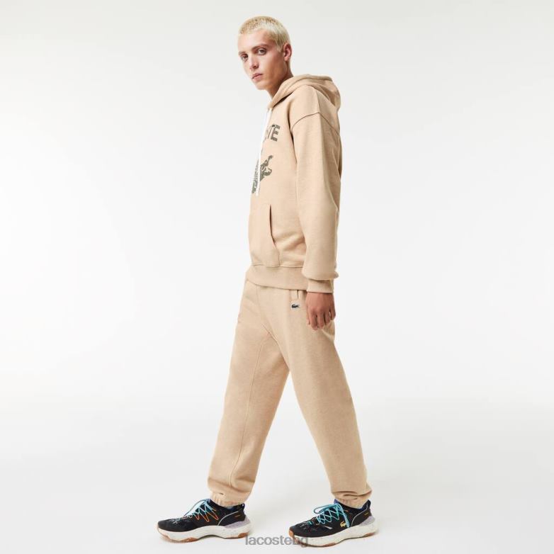 мъже Lacoste бежово панталони с принт облекло XTV621013