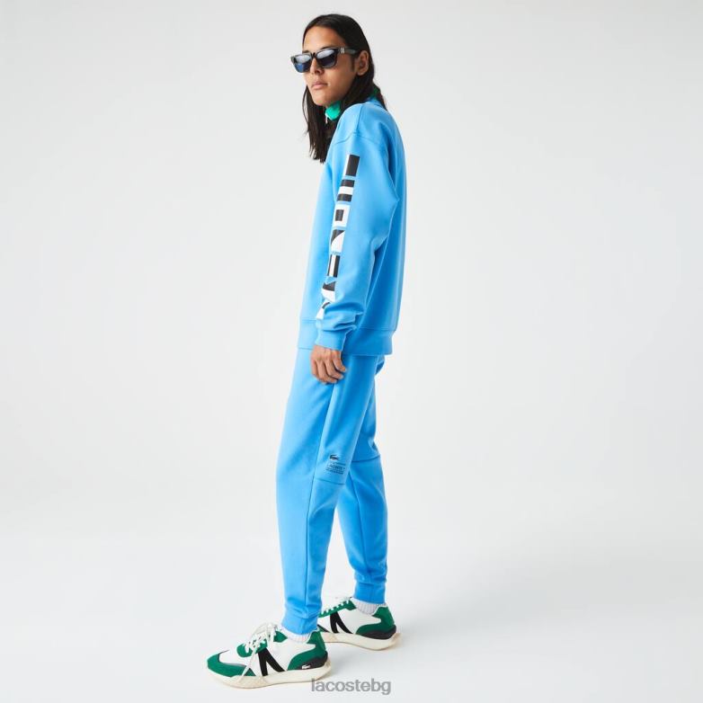 мъже Lacoste син панталони със светлоотразителен принт облекло XTV621045