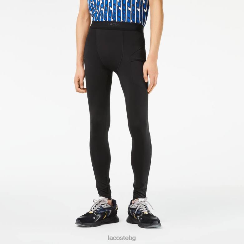 мъже Lacoste черен спортни клинове от рециклиран полиестер облекло XTV62509