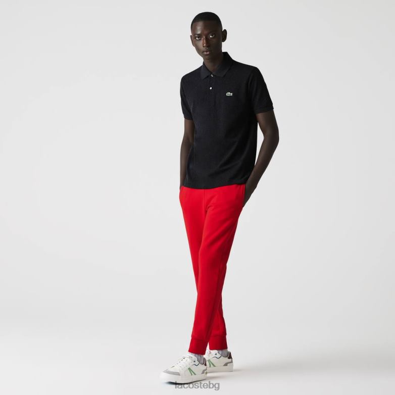 мъже Lacoste сиво оригинално l.12.12 хедър поло облекло XTV62129