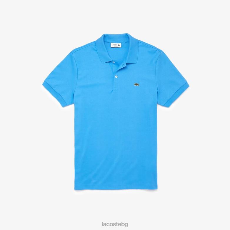 мъже Lacoste син стандартно памучно поло pima облекло XTV62259