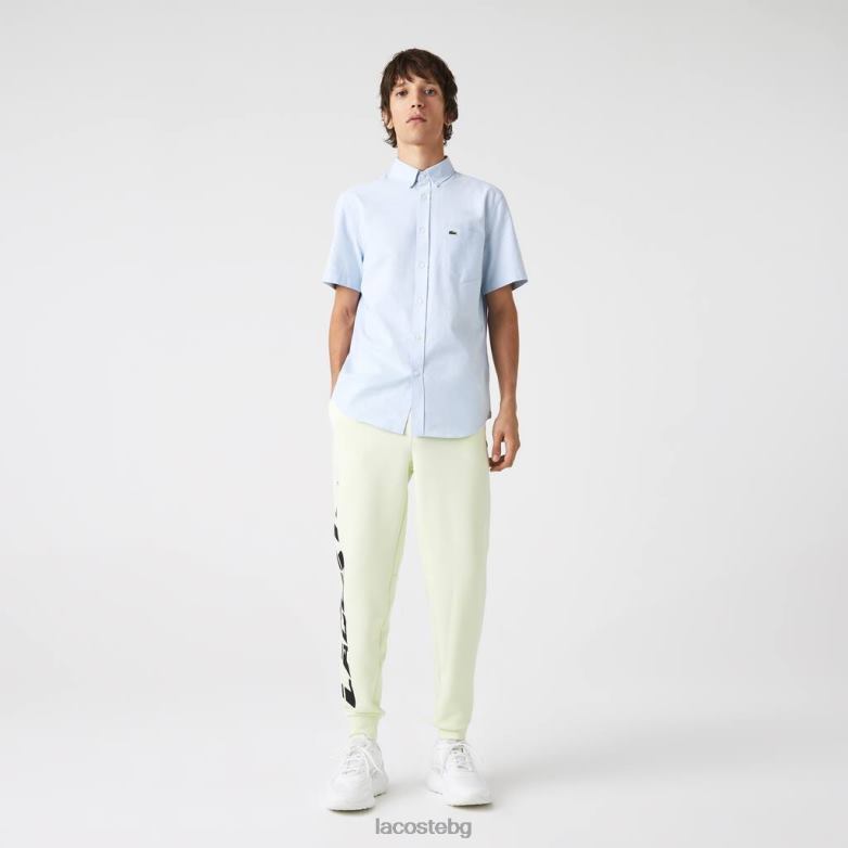 мъже Lacoste син стандартна памучна риза облекло XTV62451