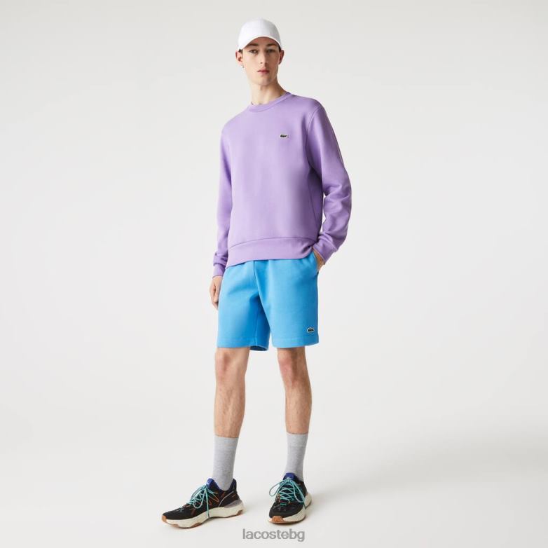 мъже Lacoste син къси панталони от полиран органичен памук облекло XTV621370