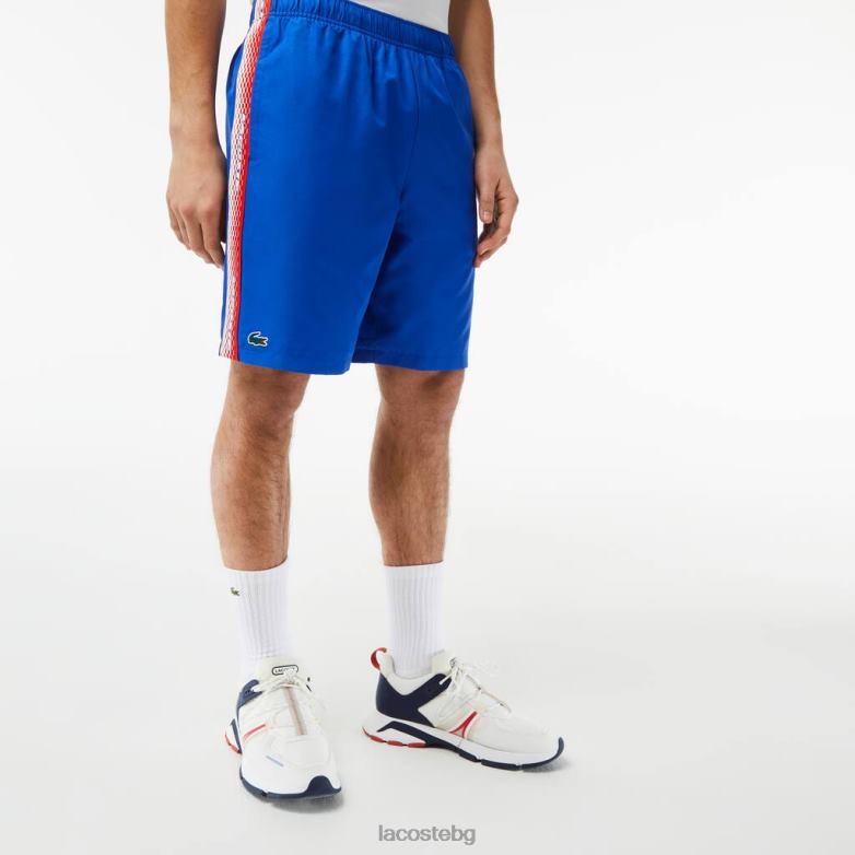 мъже Lacoste син шорти за тенис от рециклиран полиестер облекло XTV6218