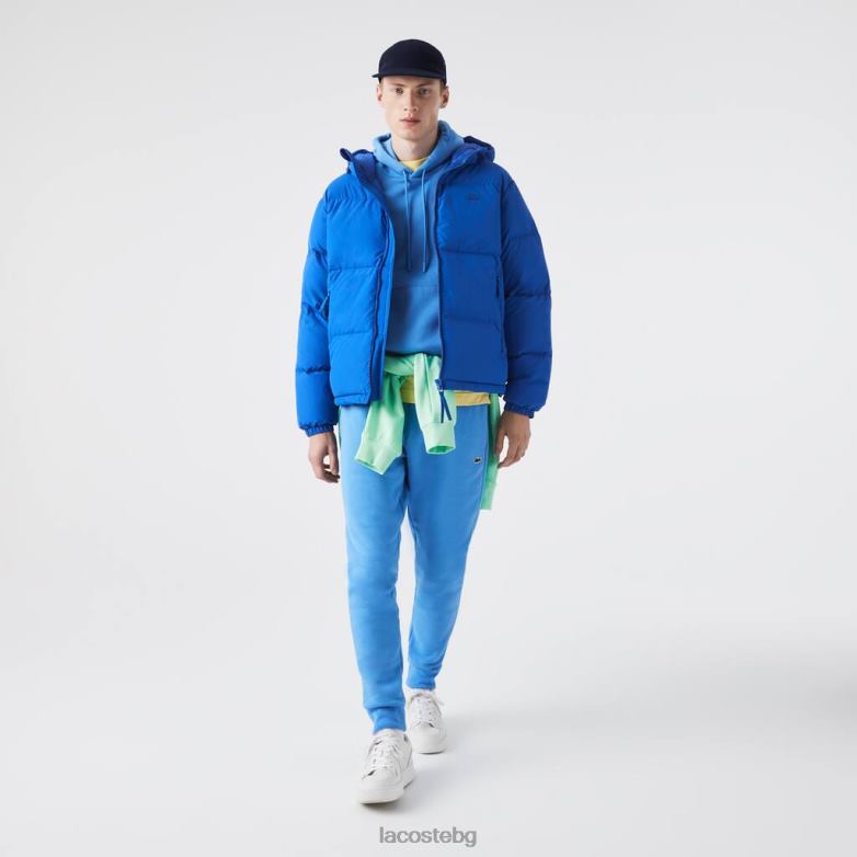 мъже Lacoste син ватирано водоотблъскващо яке облекло XTV621213