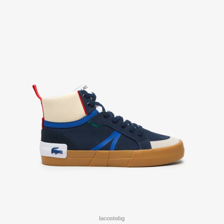 мъже Lacoste флот/дъвка l004 маратонки обувки XTV621786